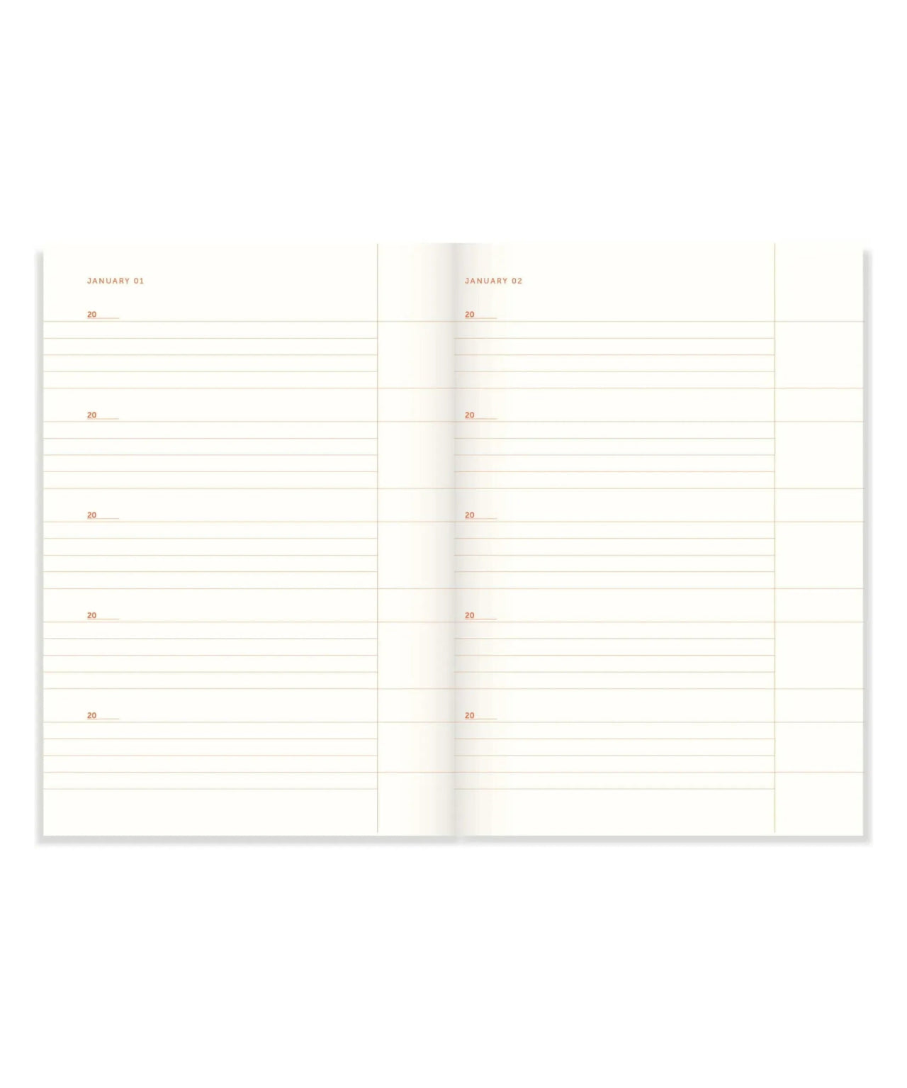 A - Journal - ONE LINE A DAY 2026 Tagebuch • Linen - Tagebuch - ROSA ECK Concept Store