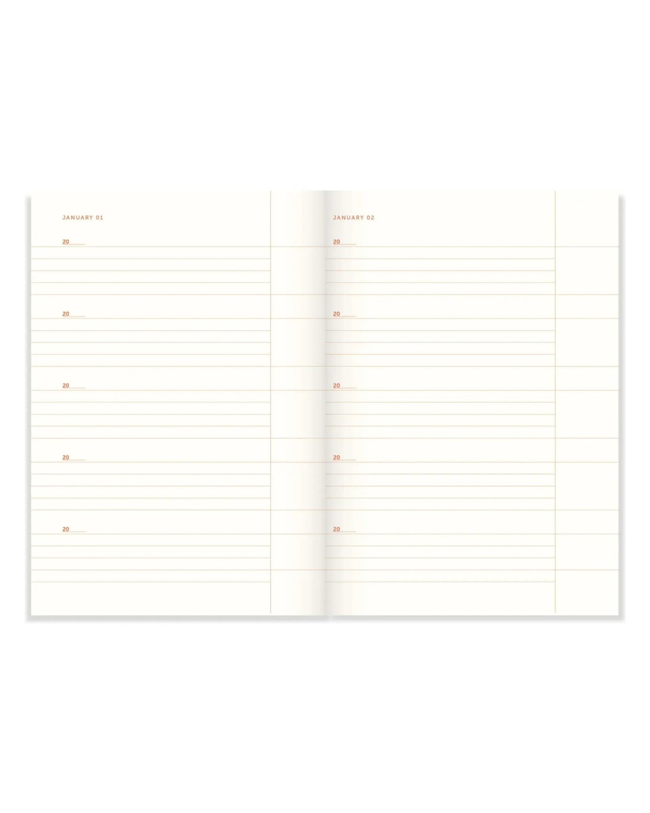 A - Journal - ONE LINE A DAY 2026 Tagebuch • Linen - Tagebuch - ROSA ECK Concept Store