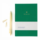 A - Journal - ONE LINE A DAY 5 - Jahres - Tagebuch • Linen Emerald - Tagebuch - ROSA ECK