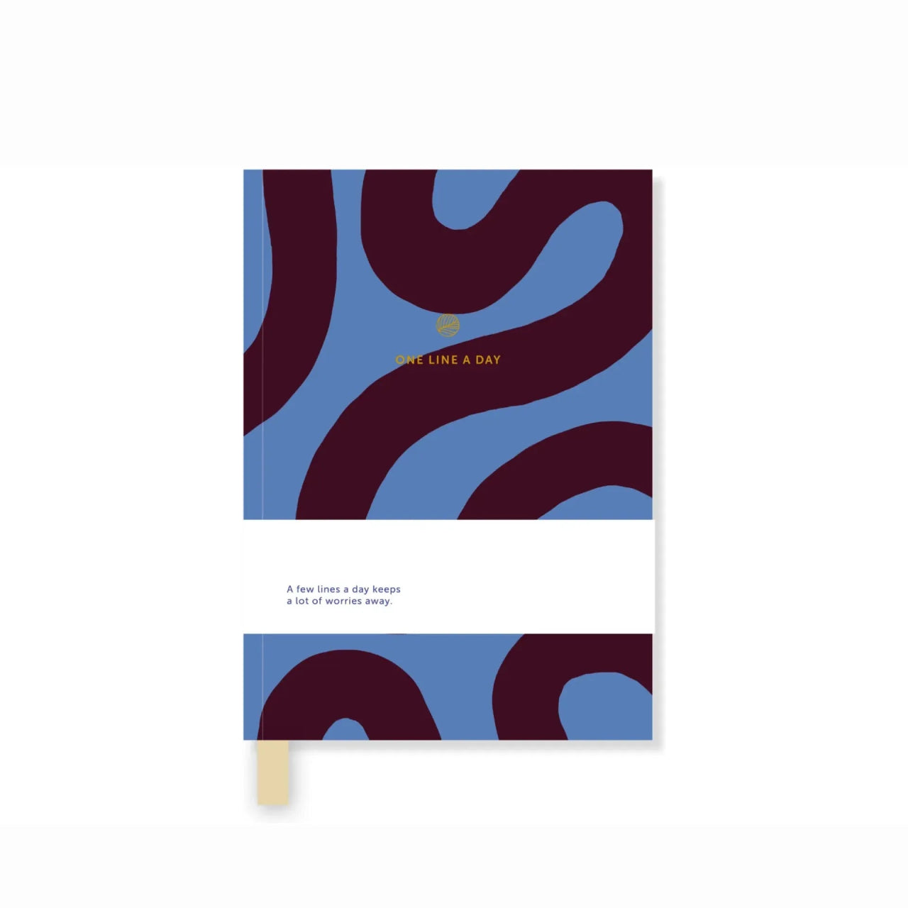 A - Journal - ONE LINE A DAY Tagebuch • Flow Blue Brown - Notizbuch - ROSA ECK Concept Store