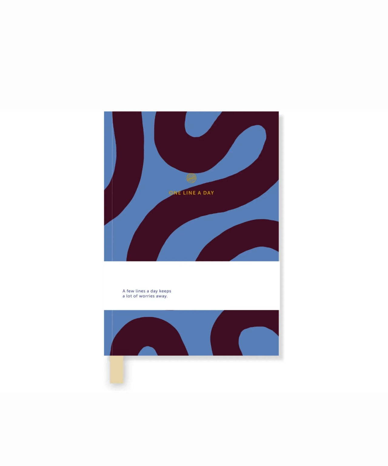 A - Journal - ONE LINE A DAY Tagebuch • Flow Blue Brown - Notizbuch - ROSA ECK Concept Store