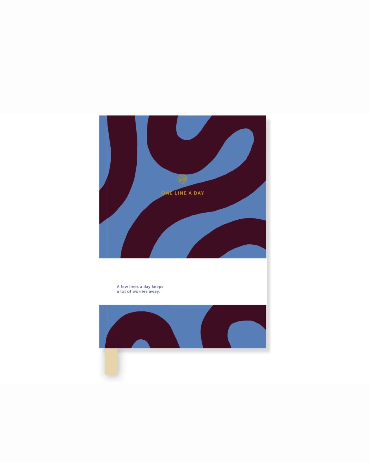 A - Journal - ONE LINE A DAY Tagebuch • Flow Blue Brown - Notizbuch - ROSA ECK Concept Store