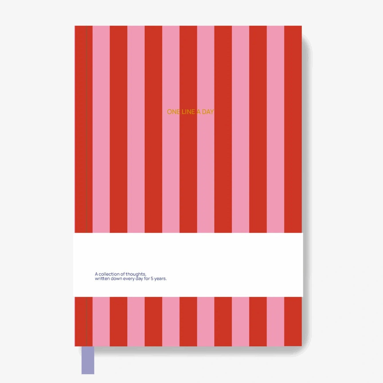 A - Journal - ONE LINE A DAY Tagebuch • Stripes Pink Red - ROSA ECK