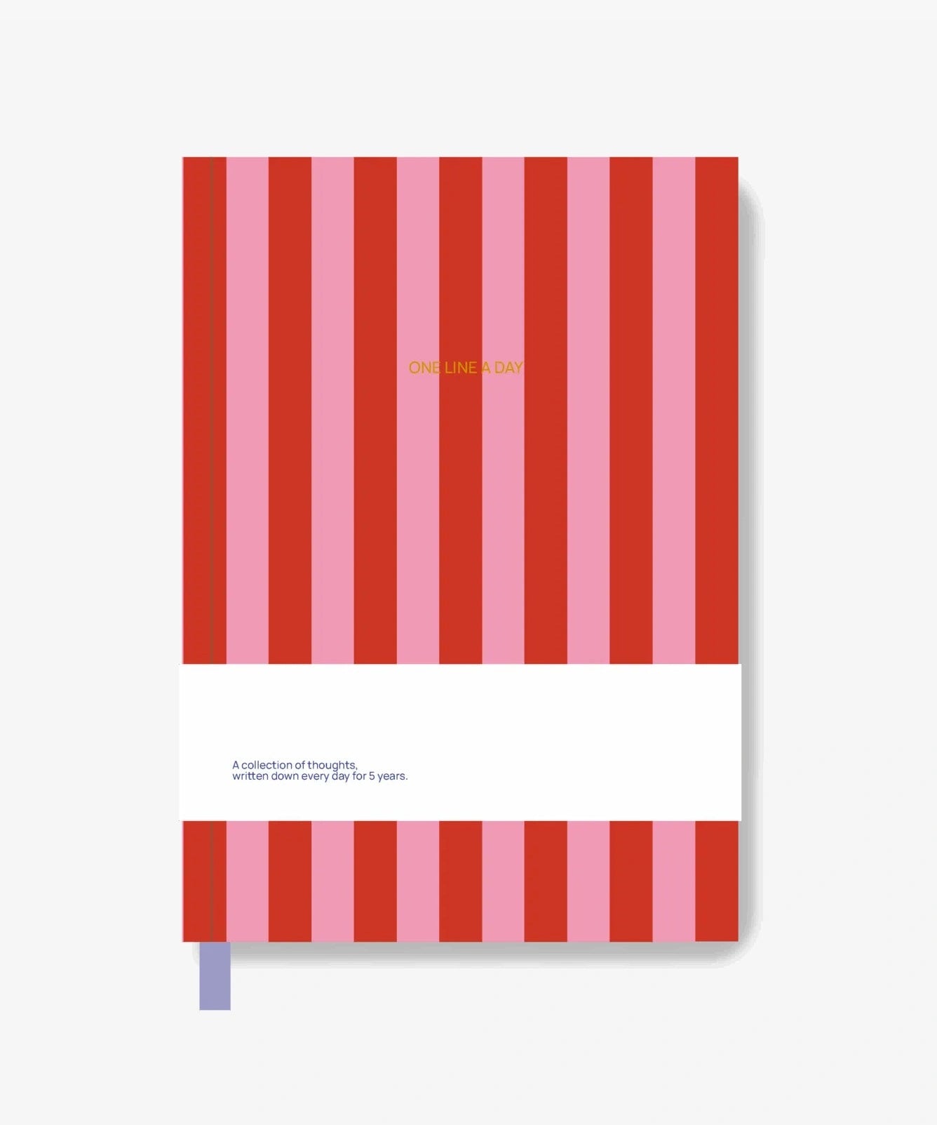 A - Journal - ONE LINE A DAY Tagebuch • Stripes Pink Red - ROSA ECK