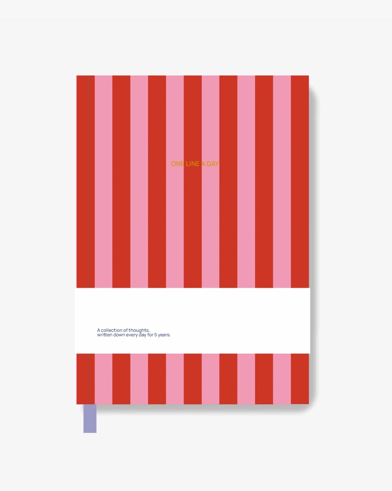 A - Journal - ONE LINE A DAY Tagebuch • Stripes Pink Red - ROSA ECK