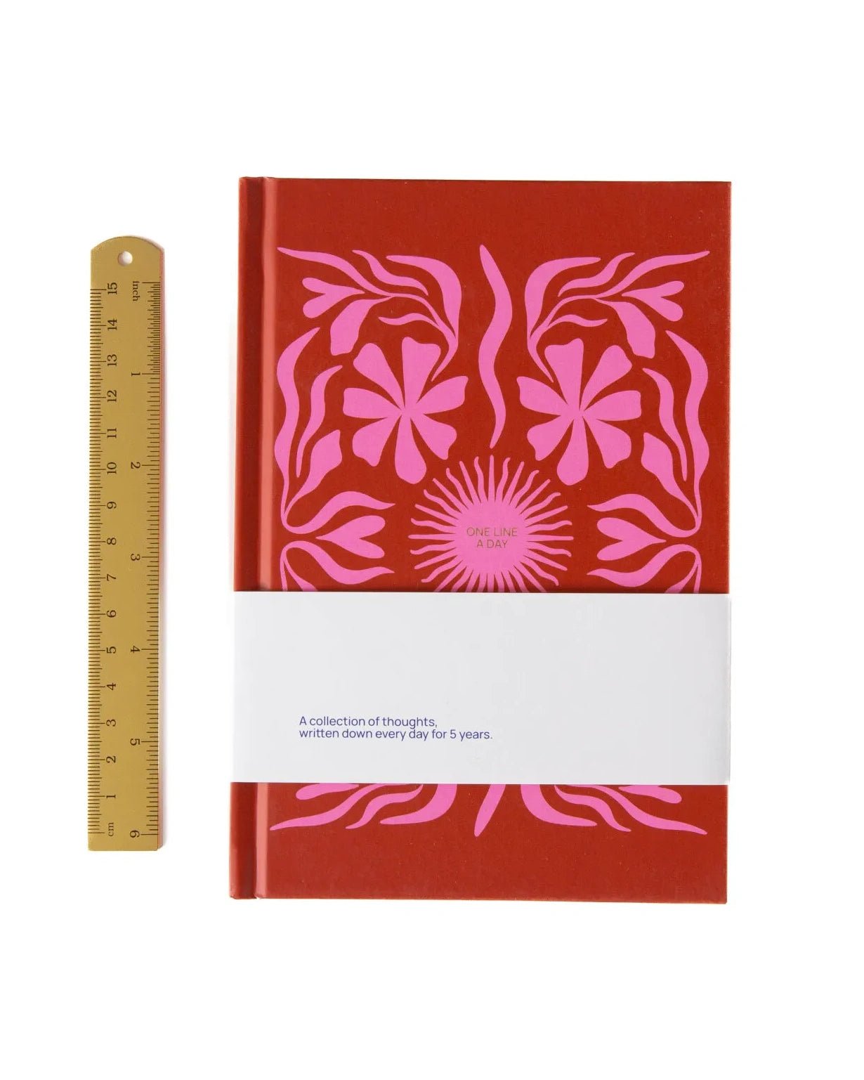 A - Journal - ONE LINE A DAY Tagebuch • Sun Flow Pink - ROSA ECK