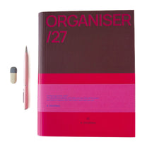 A-Journal - ORGANISER Terminplaner mit Spiralbindung (2027) • Bordeaux Pink - ROSA ECK