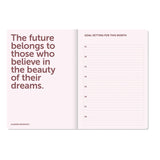 A-Journal - ORGANISER Terminplaner mit Spiralbindung (2027) • Bordeaux Pink - ROSA ECK