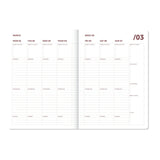 A-Journal - ORGANISER Terminplaner mit Spiralbindung (2027) • Bordeaux Pink - ROSA ECK