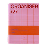 A-Journal - ORGANISER Terminplaner mit Spiralbindung (2027) • Checkered Pink Red - ROSA ECK