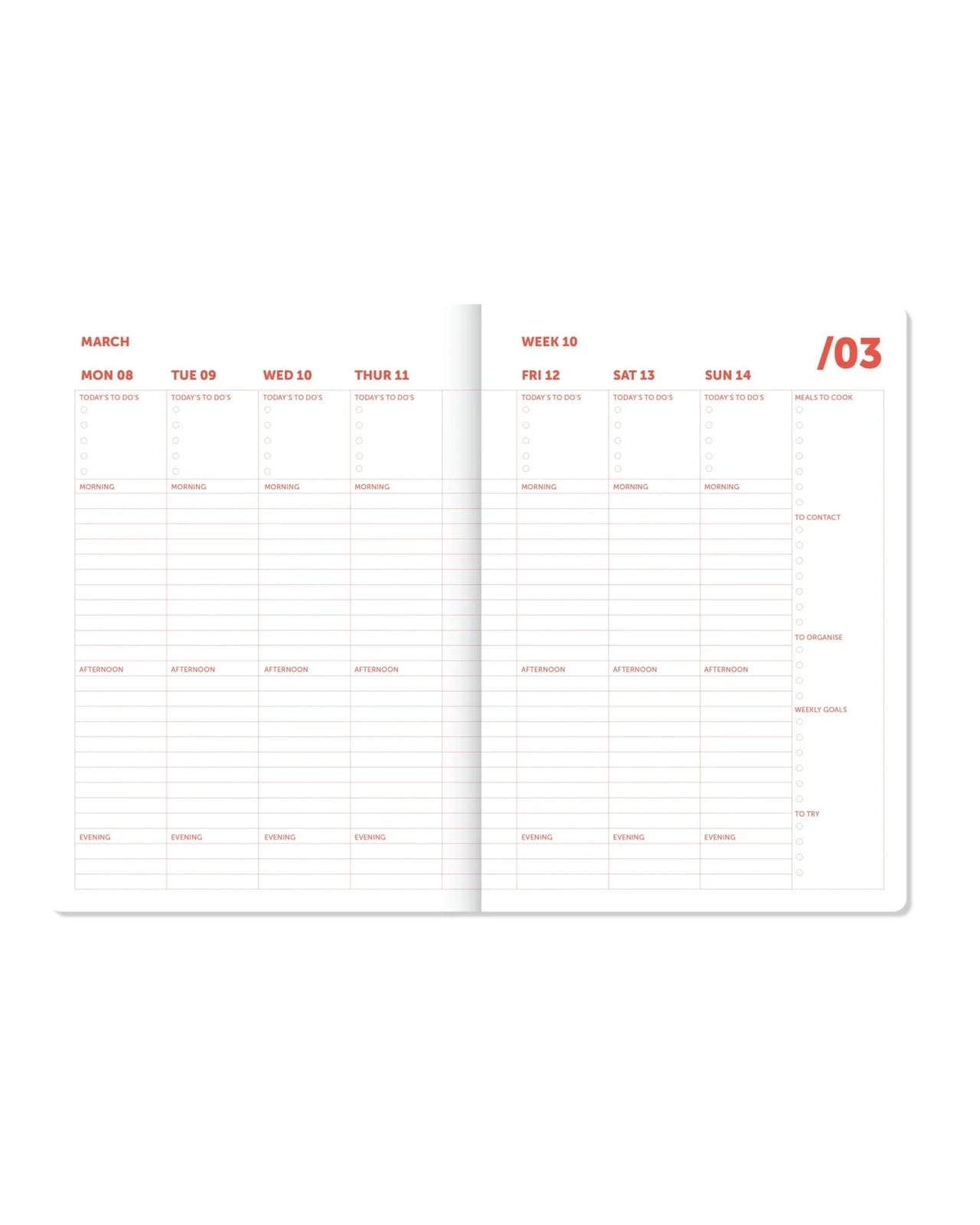 A-Journal - ORGANISER Terminplaner mit Spiralbindung (2027) • Checkered Pink Red - ROSA ECK