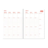 A-Journal - ORGANISER Terminplaner mit Spiralbindung (2027) • Pink Red - ROSA ECK