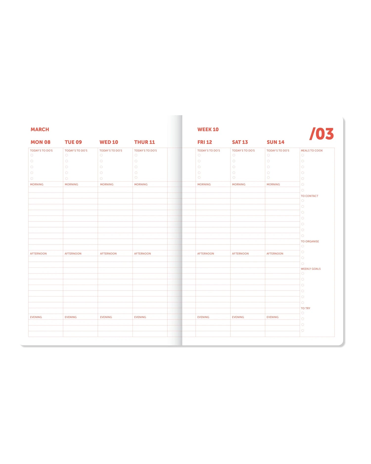 A-Journal - ORGANISER Terminplaner mit Spiralbindung (2027) • Pink Red - ROSA ECK