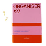 A-Journal - ORGANISER Terminplaner mit Spiralbindung (2027) • Pink Red - ROSA ECK