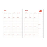 A-Journal - ORGANISER Terminplaner mit Spiralbindung (2027) • Pink Red - ROSA ECK