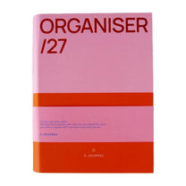 A-Journal - ORGANISER Terminplaner mit Spiralbindung (2027) • Pink Red - ROSA ECK