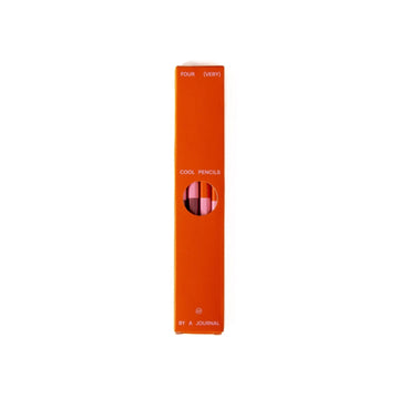 A-Journal - PENCILS Bleistifte (4 Stück) • Red box - ROSA ECK