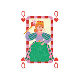 A - Journal - PLAYING CARDS Spielkarten • Stripes Red Pink - Spielkarten - ROSA ECK