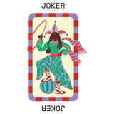 A - Journal - PLAYING CARDS Spielkarten • Stripes Red Pink - Spielkarten - ROSA ECK