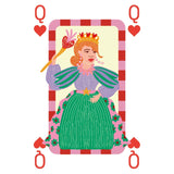 A - Journal - PLAYING CARDS Spielkarten • Stripes Red Pink - Spielkarten - ROSA ECK