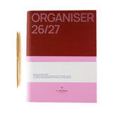 ORGANISER Terminplaner mit Spiralbidung (2026/2027) • Pink