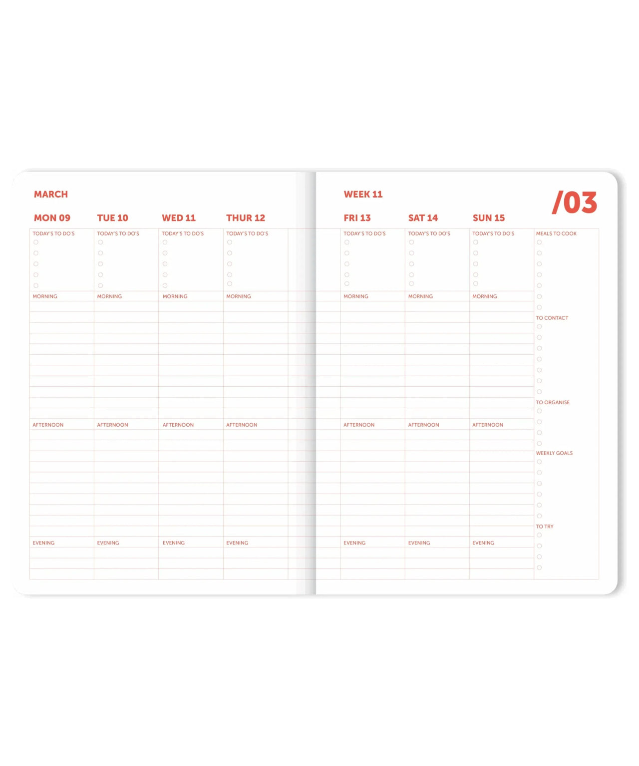 A - Journal - SPIRAL ORGANISER 2026 Terminplaner • Coral - Terminplaner - ROSA ECK Concept Store