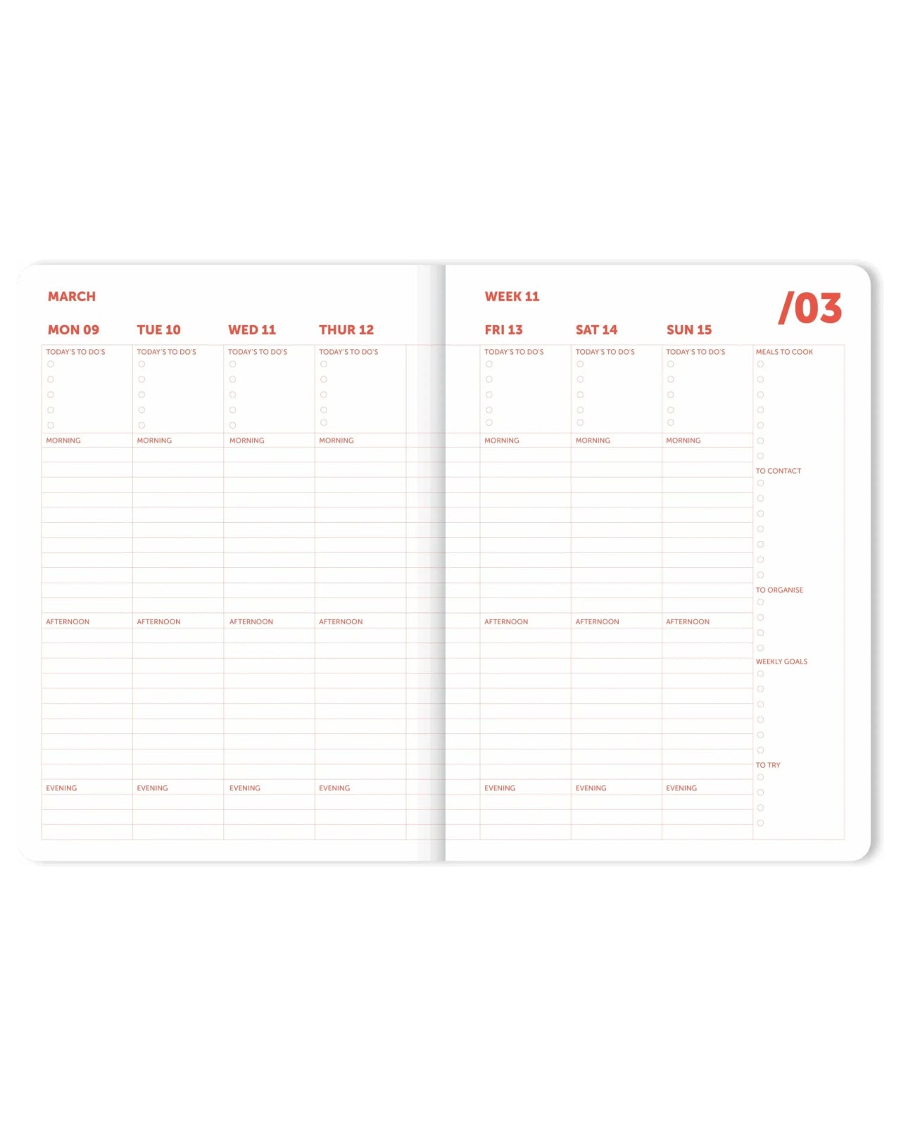A - Journal - SPIRAL ORGANISER 2026 Terminplaner • Coral - Terminplaner - ROSA ECK Concept Store