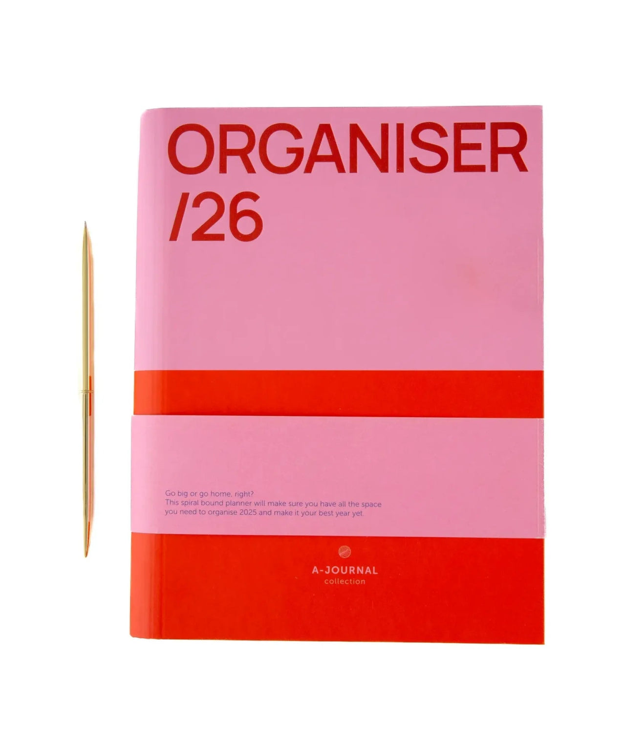 A - Journal - SPIRAL ORGANISER 2026 Terminplaner • Pink Red - Terminplaner - ROSA ECK Concept Store