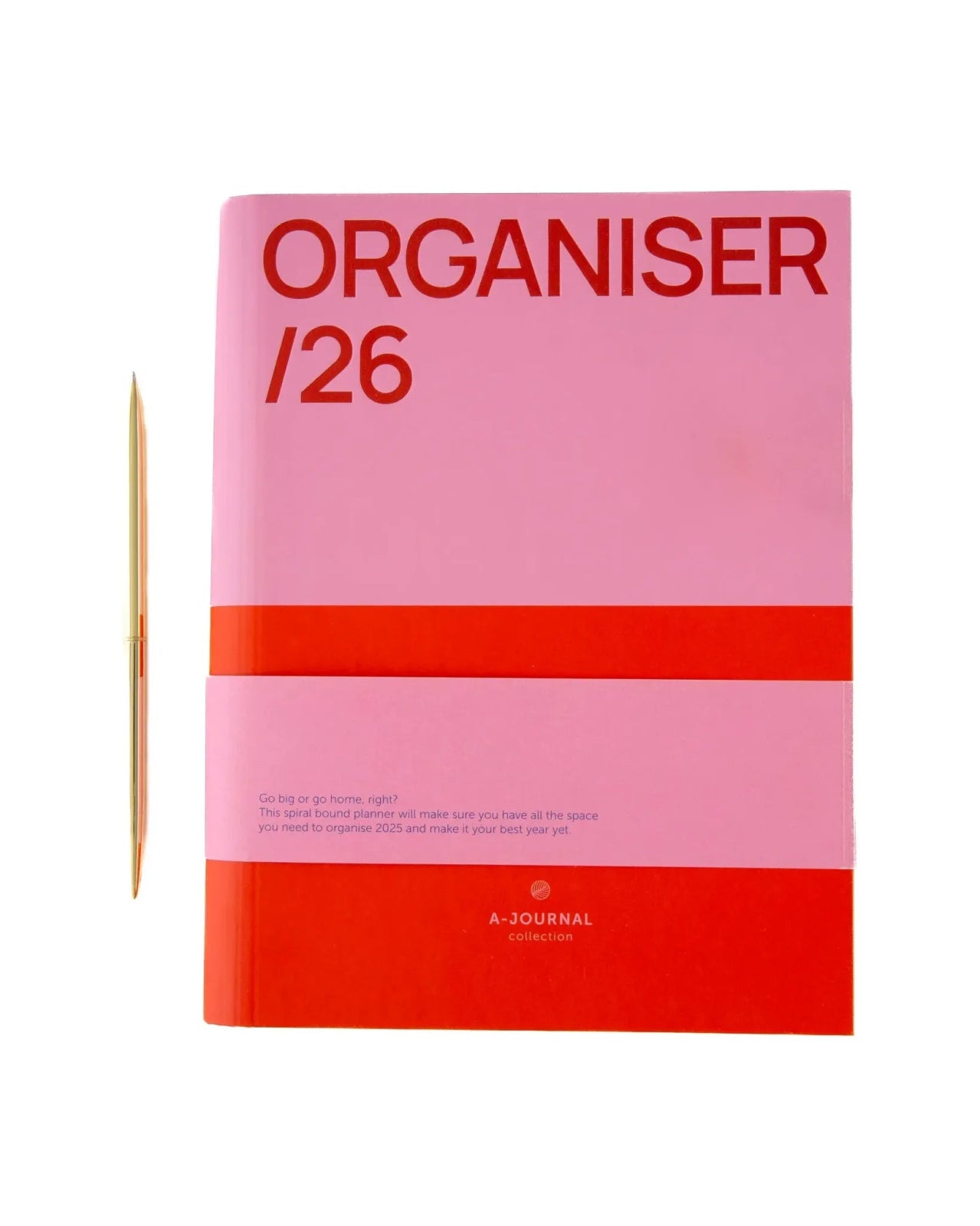A - Journal - SPIRAL ORGANISER 2026 Terminplaner • Pink Red - Terminplaner - ROSA ECK Concept Store
