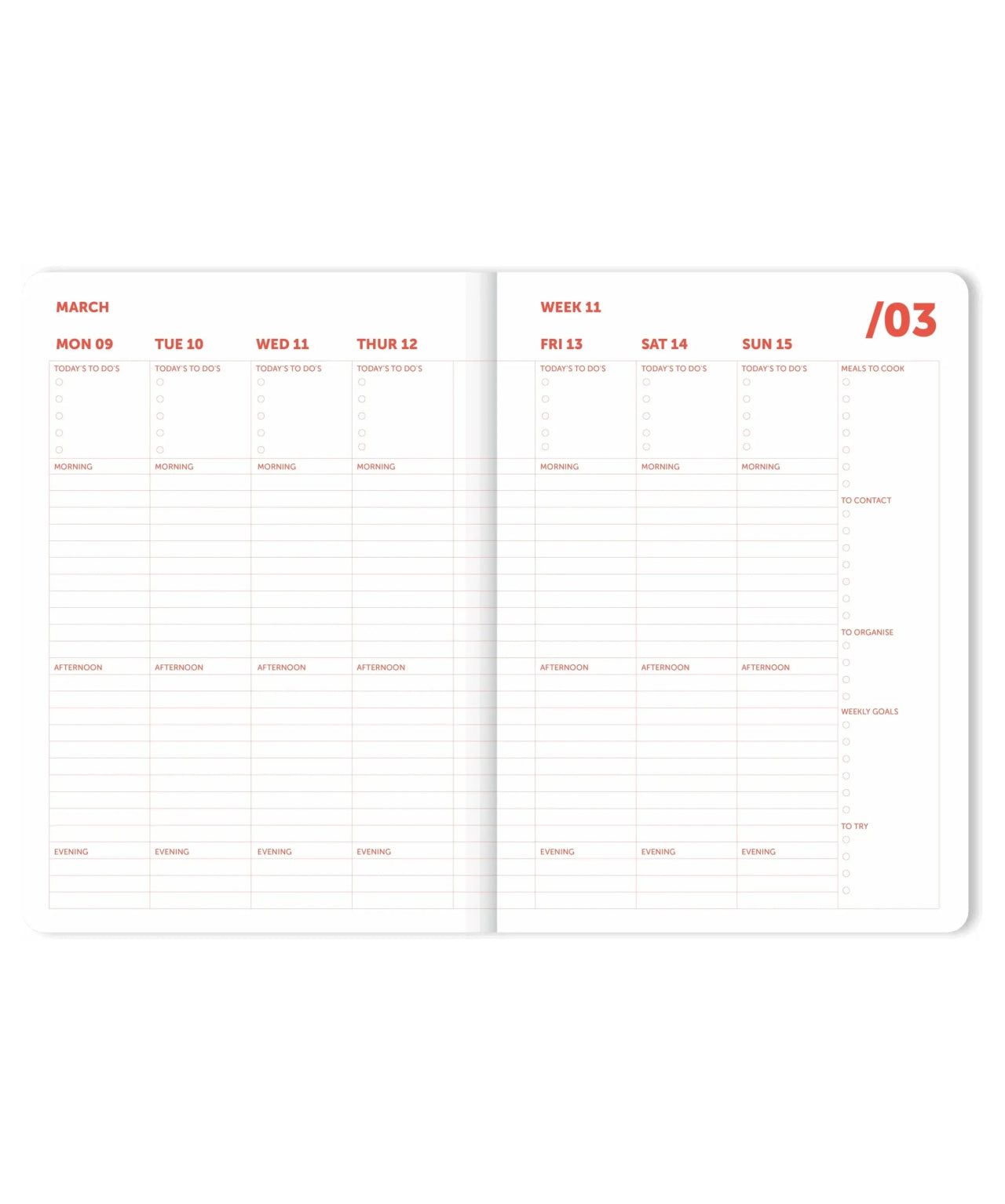 A - Journal - SPIRAL ORGANISER 2026 Terminplaner • Pink Red - Terminplaner - ROSA ECK Concept Store
