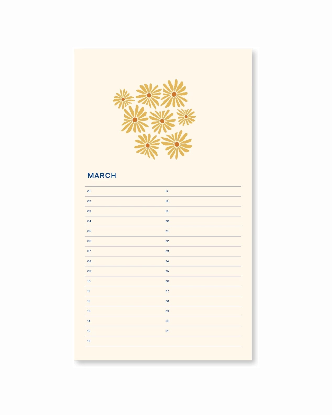 A - Journal Stationery - BIRTHDAY CALENDER Geburtstagskalender | Flora - Kalender - ROSA ECK - Blau, FABRIQUE À LA CARTE, Spiralbindung