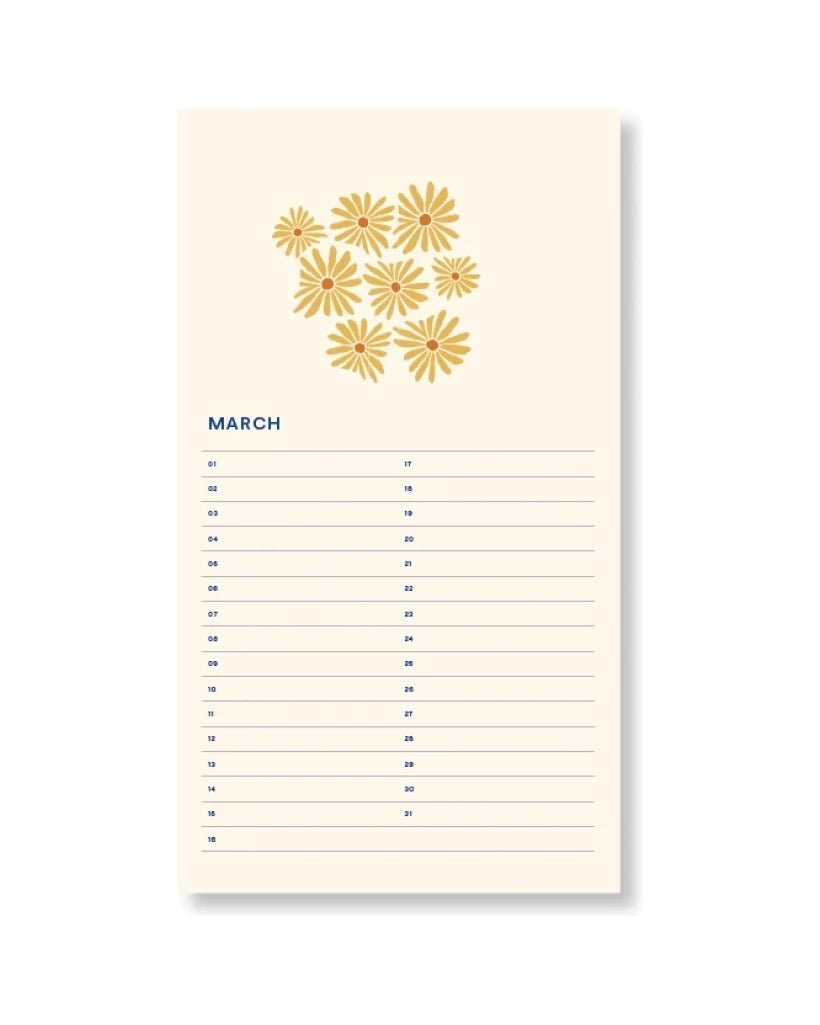 A - Journal Stationery - BIRTHDAY CALENDER Geburtstagskalender | Sun Pink - Kalender - ROSA ECK - Fabrique à la carte, Rot, Sonne