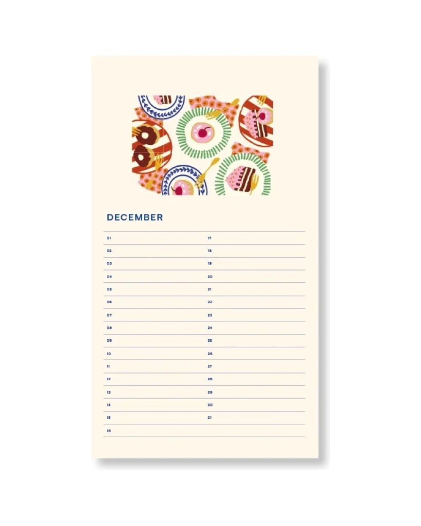 A - Journal Stationery - BIRTHDAY CALENDER Geburtstagskalender | Sun Pink - Kalender - ROSA ECK - Fabrique à la carte, Rot, Sonne