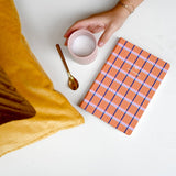 A - Journal Stationery - DAILY JOURNAL Tagebuch Kariert - ROSA ECK - Papier, ,