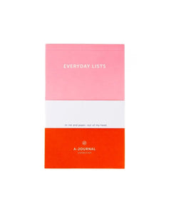 A - Journal Stationery - EVERYDAY LISTS Checklisten - Notizblock | Rot Rosa - Notizblock - ROSA ECK Concept Store