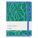 A - Journal Stationery - JOURNAL Notizbuch | Arty Blue Green - Notizbuch - ROSA ECK - Blau, Grün, Hardcover