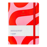 A - Journal Stationery - JOURNAL Notizbuch | Flow Rosa/Rot - ROSA ECK - Flow, Papier, Rosa