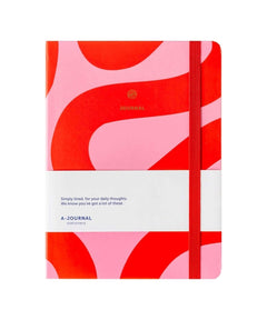 A - Journal Stationery - JOURNAL Notizbuch | Flow Rosa/Rot - ROSA ECK - Flow, Papier, Rosa