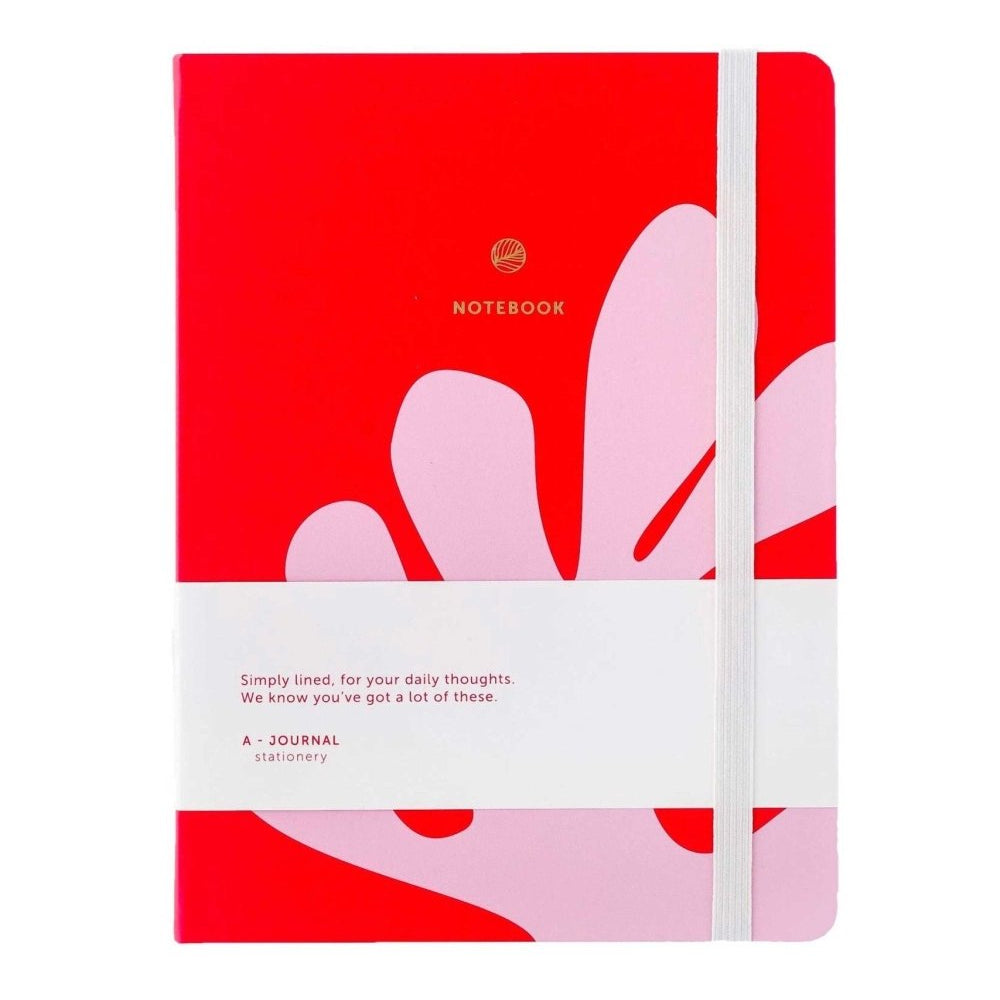 A - Journal Stationery - JOURNAL Notizbuch Rot/Rosa - ROSA ECK - Papier, Rosa, Rot