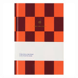 A - Journal Stationery - ONE LINE A DAY Kleines Tagebuch | Checkered - Notizbuch - ROSA ECK - Hardcover, kariert, Orange