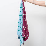 Wende-Badetuch • Plum / Sky Blue