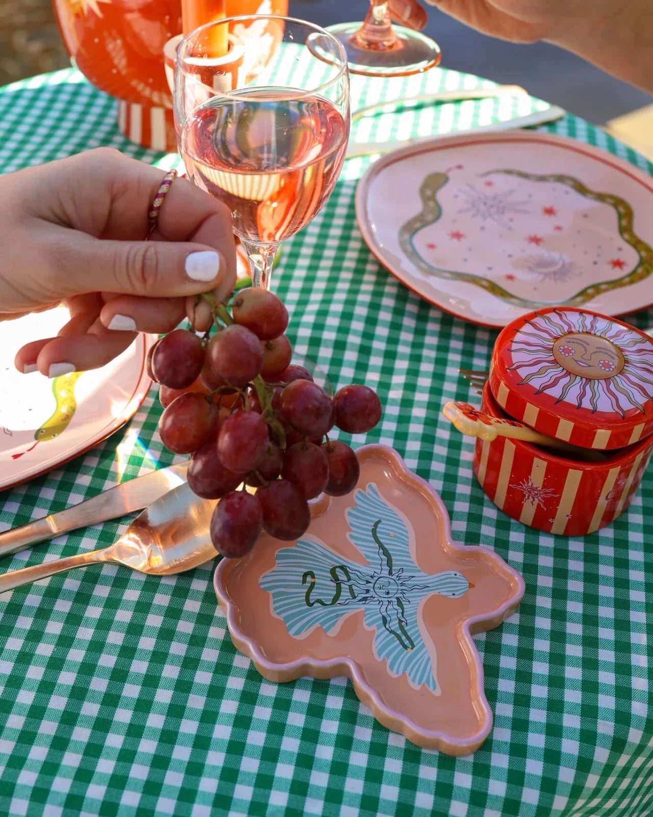 All the Luck in the World - Aufbewahrungsdose • Stripes and Sun - ROSA ECK