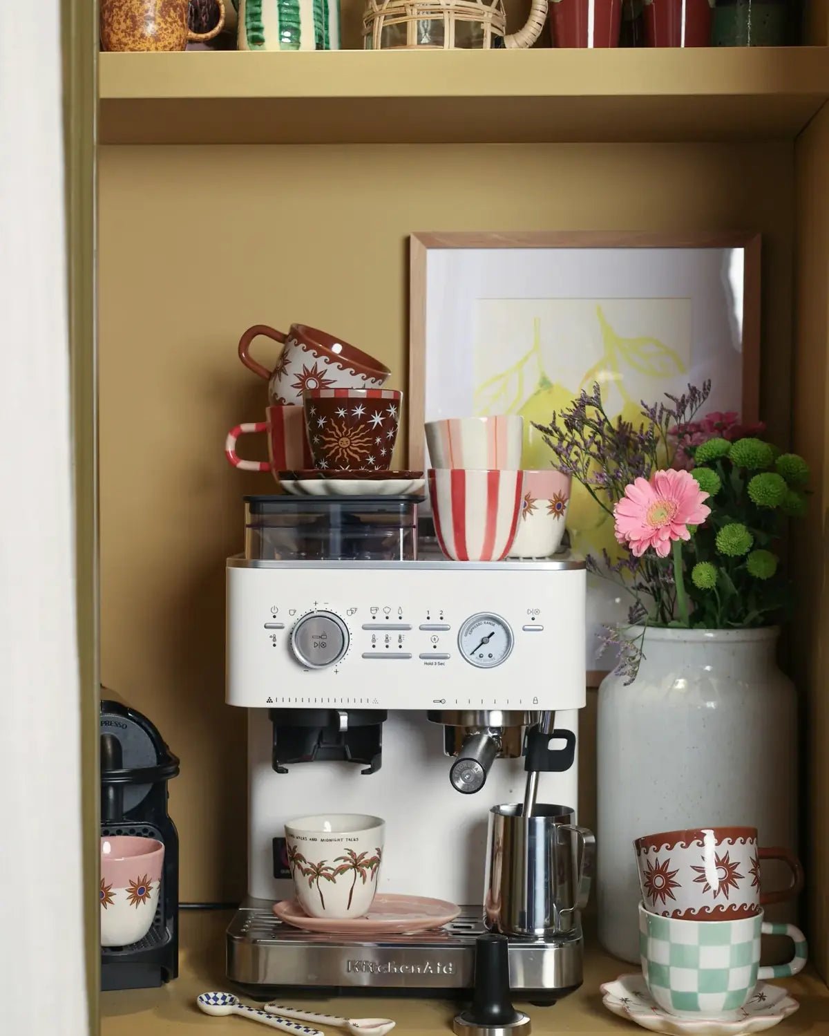 All the Luck in the World - Becher (200 ml) • Brown with Sun and Stars - ROSA ECK