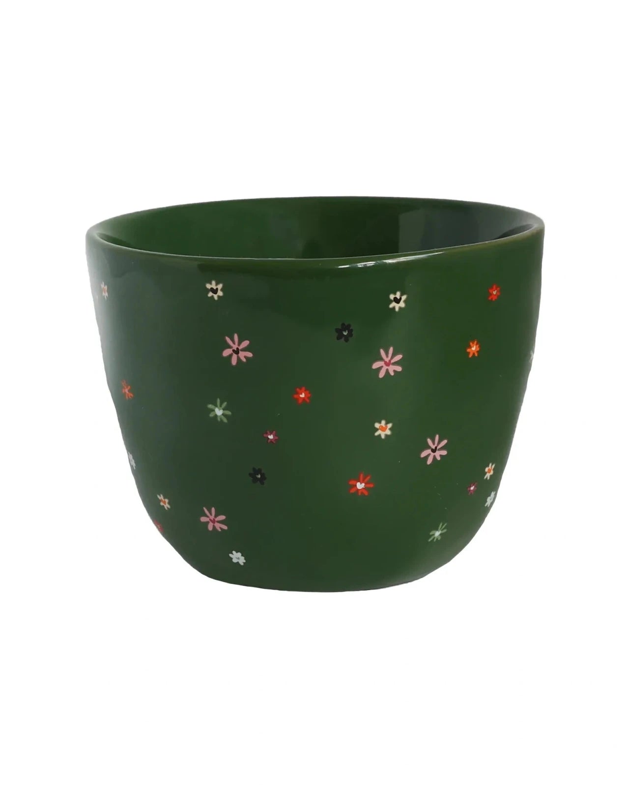 All the Luck in the World - Becher (300 ml) • Green Multi Flowers - ROSA ECK