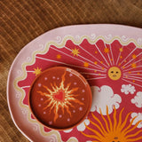 All the Luck in the World - Kleiner Teller / Schmucktablett • Heart With Fire - ROSA ECK