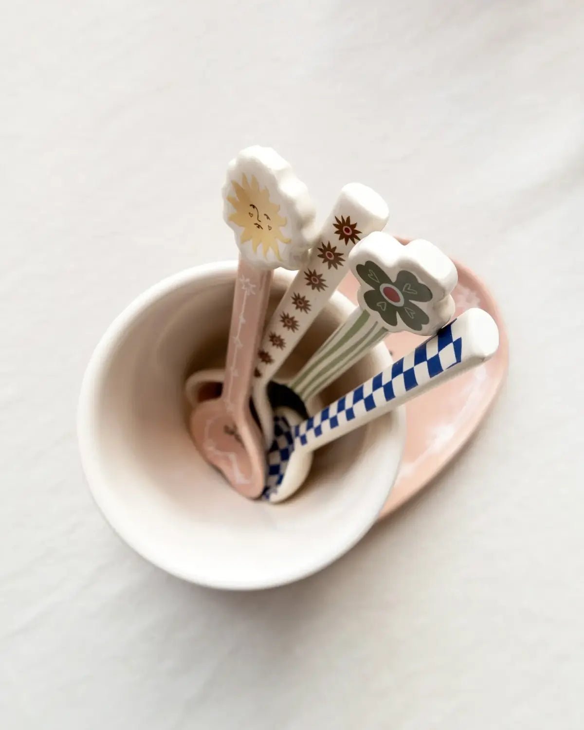 All the Luck in the World - Löffel • Checkerboard Pattern - ROSA ECK