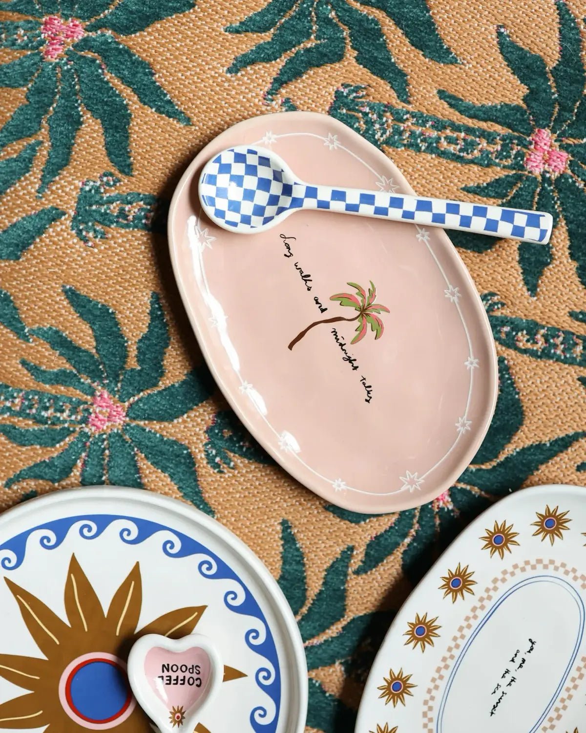 All the Luck in the World - Löffel • Checkerboard Pattern - ROSA ECK