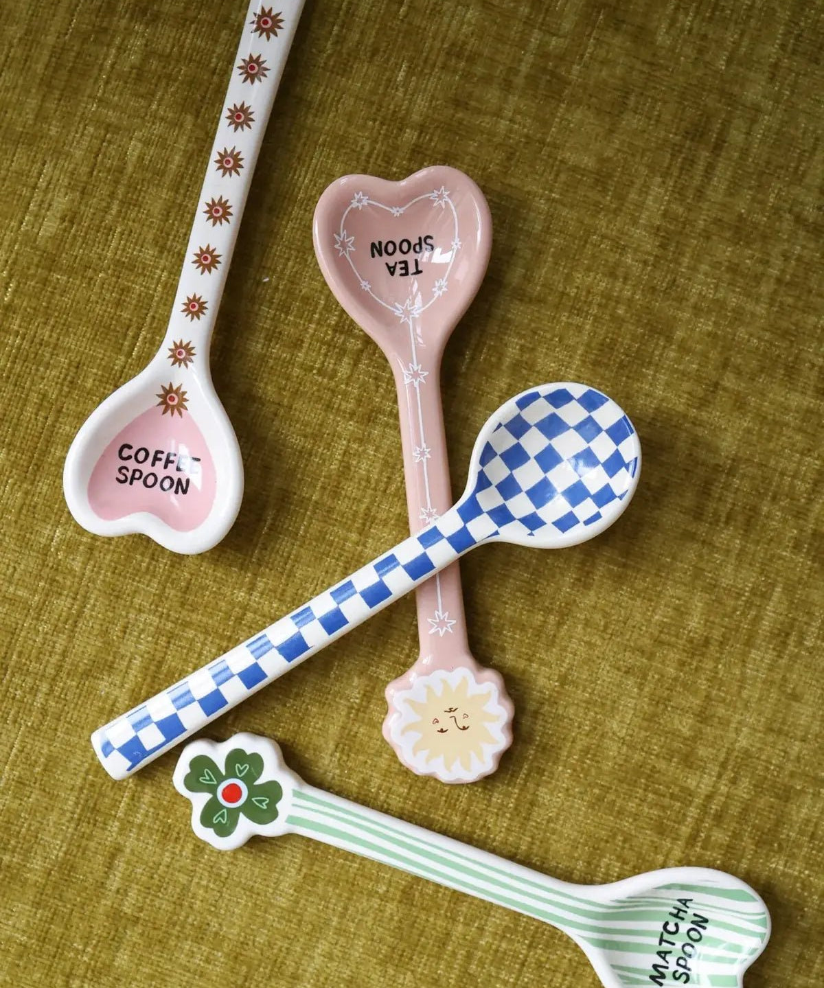 All the Luck in the World - Löffel • Checkerboard Pattern - ROSA ECK