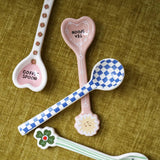 All the Luck in the World - Löffel • Checkerboard Pattern - ROSA ECK