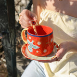 All the Luck in the World - Löffel • Yellow with Poppies - ROSA ECK